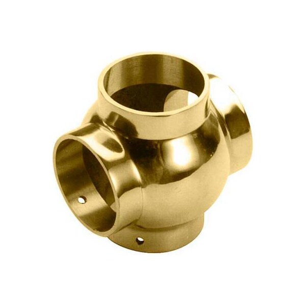 Lavi Industries Lavi Industries, Ball Cross, for 1.5" Tubing, Polished Brass 00-706/1H - main